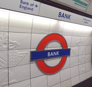 Bank underground station: photo JS