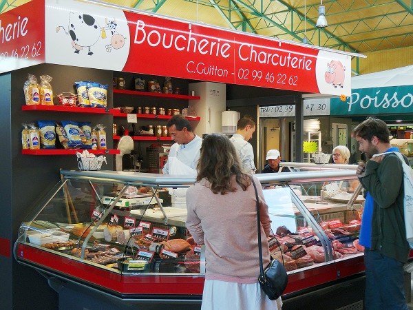 Shopping, Dinard market: photo JS